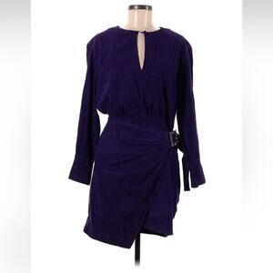 Uterque royal purple genuine suede sheath dress, size 26 or small